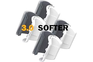 WWVVPET 3.0 Más Suave Cepillo de Esquina Masaje Para Gatos con Hierba Gatera, Cat Self Groomer con Catnip, Cat Corner Groomer, peine rascador de esquina de pared, cepillo de masaje de aseo, 4 unidad