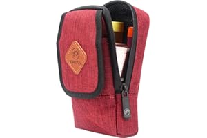 FIREDOG Borsa a prova di odore, borsa a tracolla per riporre i viaggi (rosso)