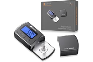 Neoteck Balance de Précision 0-5g pour Platine Vinyle – Précision 0.01g Pèse-Cellule Numérique Non Magnétique avec Poids de Calibration et Écran LCD Rétroéclairé – Réglage Force d’Appui MM/MC/MI