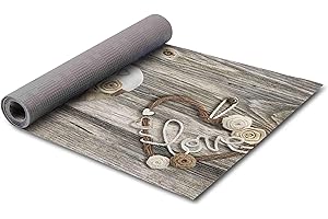 HomeLife il Tappeto Cucina Antiscivolo Lavabile in PVC, 100% Made in Italy: Tappeto Passatoia Cucina Lavabile in Vinile per Proteggere i tuoi Pavimenti da Olio e Macchie [Cuori in Pizzo - 52X120]