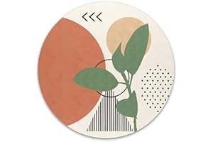 Atufsuat Podkładka pod mysz, wysokiej jakości teksturowana mała okrągła podkładka pod mysz 18 x 18 cm, urocza podkładka pod mysz do myszy bezprzewodowej, wodoodporna antypoślizgowa gumowa podkładka pod mysz do laptopa PC biura kobiet mężczyzn