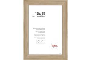 DEHA Design Cadre de portrait en bois, cadre photo Fontana, 10x15 cm, Chêne Natural