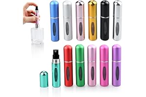 Ouxayapl 12PCS 5ml Parfümzerstäuber,Parfümzerstäuber Nachfüllbar,Parfüm Abfüller,Parfum Zerstäuber Für Unterwegs,Urlaub,Camping,Business(12 Farben)