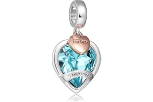AMATOLOVE Happy Birthday Presents for Women Girls Birthstone Charms for Bracelets and Necklaces Mother's Day Christmas Jewelry Gifts for Women