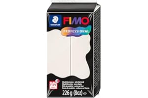 STAEDTLER Polymer Modelling Clay - FIMO Professional - Oven Bake Clay - Porcelain, 226g - 1 Block, 8042-03