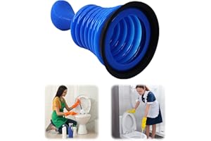 CELEBRATION DIRECTRE Sink and Drain Plunger, Flexible Toilet Plunger Cleaner Heavy Duty Drain Unblocker Toilet Pump Unblocker with Strong Suction Vacuum Air Plumbing Plunger for Bathroom & Kitchen