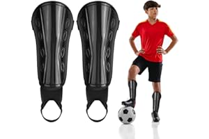 COLEXY Protège-Tibias de Football, Respirants Protège-Tibias équipement de Football avec Protection des Manches de Cheville pour Enfants Garçon Fille Football DéButant AthléTisme