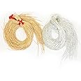 Embroiderymaterial French Coil Bullion Metallic Wire Dabka for Embroidery,Beading and Jewelry Making 1MM (Combo)