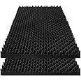 Micvtve 2 Pack Acoustic Foam Panels 48 X 24 X 2Inch For Home,Office, Recording Room, Studio