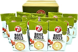 PROPARTS 7 days Bake Rolls. Bake Rolls Brotchips. Bake rolls 7 days. Knäckebrot. Chips 7 days (12x80g Pack) (Tomate & Olive)