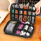 Microcase 9 G&ouml;zl&uuml; Seyahat Kablo ve Aksesuar D&uuml;zenleyici Organizer &Ccedil;anta - AL5101