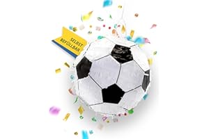 Party Factory – Pinata Fußball für Jungen & Mädchen zum Befüllen & aufhängen – Schlag-Piñata als Party Deko mit ⌀ 27 cm für Geburtstag & Mottopartys – Partyspiel Motiv-Pinjata für Kinder