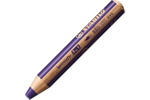 ‎STABILO STABILO - Buntstift, Wasserfarbe & Wachsmalkreide - woody 3 in 1 - Einzelstift - violett