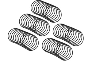 QUARKZMAN 28mm x 24mm x 2mm Nitrilo Goma Juntas Tóricas x 50uds Redondo Junta Arandela para Grifo Plomería Reparación Sellado Conexión [Negro]