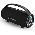 Portronics Thunder 2.0 60W Wireless Bluetooth Party Speaker with Dual Passive Radiator, Upto 6 Hours Playtime, Multiple EQ Modes, RGB LED Lights, TWS Mode, Bluetooth 5.3V, Type C Fast Charging(Black)