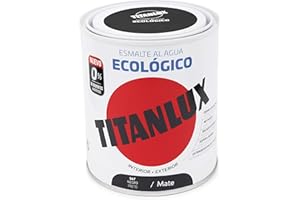 Titanlux - Esmalte eco, Mate negro, 750ML (ref. 02T056734)