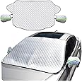 General Motors Sunshade Snow Protection Cover UV Protection Oxford Cloth Windshield Car Cover with Two Side Wing Earmuffs