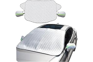 YKGUTILU General Motors Sunshade Snow Protection Cover UV Protection Oxford Cloth Windshield Car Cover with Two Side Wing Earmuffs