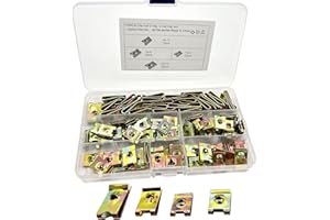 NICAVKIT Set di 110 dadi per carenatura moto, dadi a molla U Fissaggio Dadi ribadire Auto Pannello cruscotto Vite Autofilettante Fermi, dadi per carrozzeria, per la piastra interna del veicolo