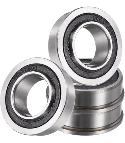 MOCHU F6003-20-2RS Flansch-Rillenkugellager – 20x35x11 Mm, ABEC-1, Chromstahl, 2 Dichtungen – Für Rasenmäher, Schubkarren & Co.