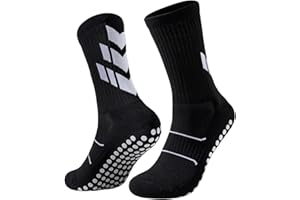 NIORASEN Niolason Antidérapantes Chaussettes Foot Homme Femme, Chaussettes de Sport Antidérapantes Hommes, en Coton Respirant et Antidérapant, Adaptées au Basket-ball, au Yoga et à la Course à Pied.