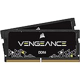 Corsair CMSX32GX4M2A2666C18 Vengeance 32GB (2x16GB) DDR4 2666Mhz 204 Pin SODIMM Performance Notebook Memory Kit, Black