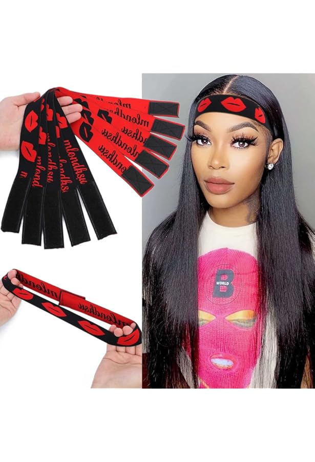 12 Pièces Bande élastique De Bordure De Perruque, Bande De Poignée De