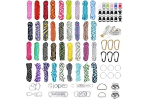 EUBSWA Paracord Seil 4mm Paracord 550, 36 Stück Nylonschnur für DIY Armband Lanyard Schlüsselbund Hundehalsband Hundeleine