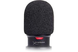 SUNMON SoloCast Filtro Pop per Microfono da Gioco, Schiuma Spit Shield parabrezza in Schiuma Antivento Antirumore Microfono Pop Filter Compatibile con HyperX SoloCast (nero)