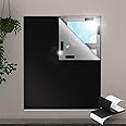 Valquid 100% Blackout Blind, 300×145cm Portable Blackout Blinds Stick on Window, Temporary Blackout Curtains with 30 Velcro Pairs | Cutting any Size Shape for Bedroom and Outdoor