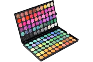 FODLON Paleta cieni do powiek, 120 kolorów, zestaw do makijażu, śmiały i błyskotliwy, żywy – wzór 1