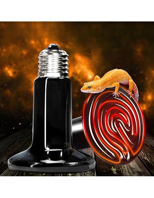 Reptile Thermostat HealSmart 25W Mini Reptile Heat Lamp Ceramic