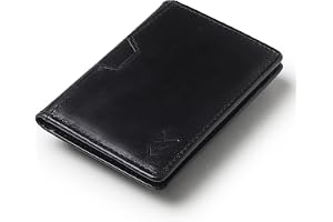 FOXHACKLE Leather Credit Card Wallet for Men and Women, Thin Bifold RFID Blocking Wallet, Slim Front Pocket Minimalist Card H