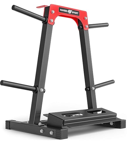 Poids De Fonte Marbo Sport - Set 60kg (2x10kg + 2x20kg) - Poignées De Transport - Trou ø31mm - Made In EU
