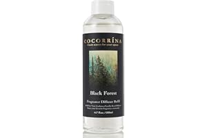 COCORRÍNA Ricarica Diffusore Ambiente 200ml, Black Forest, Profumo Lungo Durata con Oli Essenziali Naturali, Fragranza Rinfrescante e Rilassante per Soggiorno, Camera da Letto e Bagno