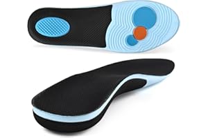 UFYVPKS Arch Support Insoles，Orthotic Insoles for Feet Pain, Fallen Arch, Over Pronation, Metatarsalgia，Plantar Fasciitis Insoles，Work Boot Shoe Insole for Men and Women(Black, 290mm(UK9.5-10))