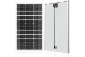 WERCHTAY 120w Solarpanel 12V Monokristallines Solarmodul, PV-Modul 24.3% Hoch-Effizienz solar panel für Wohnwagen Wohnmobile, Häuser, Balkone, Boote, Hausdach, Batterien und Off-Gri (120w)