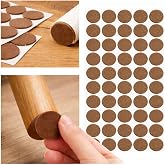 Yapışkanlı Ke&ccedil;e Ped, Kahverengi, Yuvarlak, Sandalye Koltuk Ayağı i&ccedil;in, Zemin Koruma, G&uuml;r&uuml;lt&uuml; &Ouml;nleme (20mm)