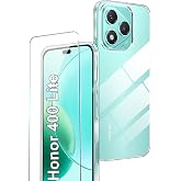 Rojeuinn Case for Honor 400 Lite 5G + 1 Pack Tempered Glass, Ultra Clear Screen Protector, 9H Hardness, Soft and Ultra-Thin S