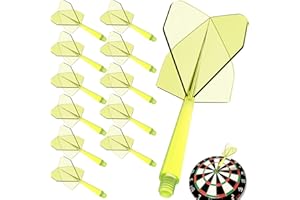 Pyroclasia Ailettes de fléchettes avec tiges pour fléchettes avec filetage 2BA et ailettes en un accessoire de fléchettes souples