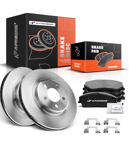 Detroit Axle Front & Rear Brake Kit For 2003-2007 Honda Accord – Ceramic Pads & Plain Rotors
