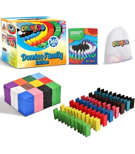 1000 Pièces Dominos En Bois Montessori - Jeu De Construction Éducatif Avec Sac De Rangement - Cadeau Enfant