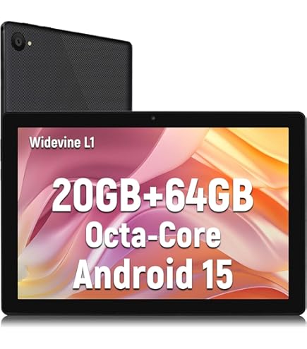 BMAX I9 Plus Android 12 Tablet, 10.1 Inch, 4GB RAM, 64GB ROM, Grey