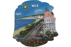 WEDARE MAGNET SOUVENIR Nice France 3D Magnet Réfrigérateur Touriste Souvenirs Résine Magnétique Autocollants Aimant De Réfrigérateur Maison & Cuisine Décoration de La Chine