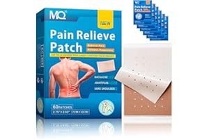 MQ Pain Relief Patches 60PCS, Herbal Arthritis Pain Patches, Heat Patches for Back Knee Neck Shoulder Pain, Warming Herbal Plaster for Joint Ache