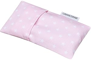 CARREDANA Saco térmico anti-cólicos bebé.Especial recién nacido 17 x 10cm (Rosa estrellas)