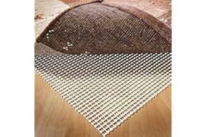 JUNHAO-SHOP Anti Slip Rug Underlay, 200 x 290 cm Multipurpose PVC Cuttable Carpet Gripper Underlay, Rug Drawer Pad, Non Slip Mat for Hard Smooth Floors