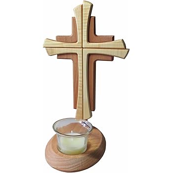 Kruzifixe 30cm stehend cross quadratische Basis christlichen desktop