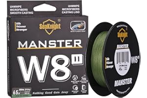 SeaKnight W8 Tresse de Pêche à la Carpe tressée à 8 brins S9 9 brins 300M/500M de Long coulée multifilaments d'eau salée Fil de Peche en mer 15-100LB