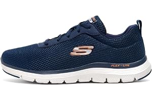 Skechers herr 232001sportskor, vandringsskor | Träning, minnesskum, maskintvättbart, konstruerat nät, lätt, traditionell snörning